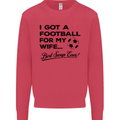 Football for My Wife Best Swap Ever Funny Mens Sweatshirt Jumper Heliconia