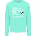 Football for My Wife Best Swap Ever Funny Mens Sweatshirt Jumper Peppermint