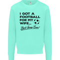 Football for My Wife Best Swap Ever Funny Mens Sweatshirt Jumper Peppermint