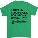 Football for My Wife Best Swap Ever Funny Mens T-Shirt Cotton Gildan Irish Green