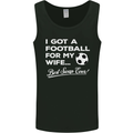 Football for My Wife Best Swap Ever Funny Mens Vest Tank Top Black
