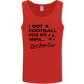Football for My Wife Best Swap Ever Funny Mens Vest Tank Top Red