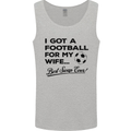 Football for My Wife Best Swap Ever Funny Mens Vest Tank Top Sports Grey