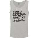Football for My Wife Best Swap Ever Funny Mens Vest Tank Top Sports Grey