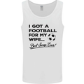 Football for My Wife Best Swap Ever Funny Mens Vest Tank Top White