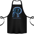 Football on the Brain Funny Footy Player Cotton Apron 100% Organic Black
