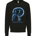 Football on the Brain Funny Footy Player Mens Sweatshirt Jumper Black