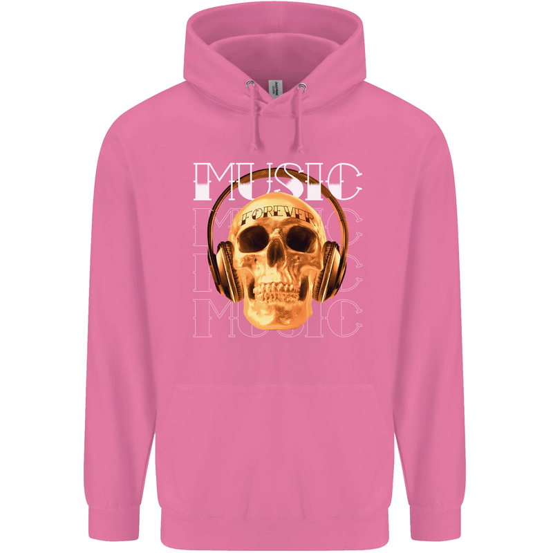 Forever Music Skull Rock Heavy Metal Punk Childrens Kids Hoodie Azalea