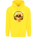 Forever Music Skull Rock Heavy Metal Punk Childrens Kids Hoodie Yellow