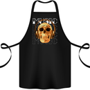 Forever Music Skull Rock Heavy Metal Punk Cotton Apron 100% Organic Black