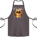 Forever Music Skull Rock Heavy Metal Punk Cotton Apron 100% Organic Dark Grey