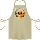 Forever Music Skull Rock Heavy Metal Punk Cotton Apron 100% Organic Khaki
