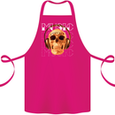 Forever Music Skull Rock Heavy Metal Punk Cotton Apron 100% Organic Pink