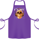 Forever Music Skull Rock Heavy Metal Punk Cotton Apron 100% Organic Purple