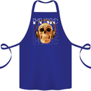 Forever Music Skull Rock Heavy Metal Punk Cotton Apron 100% Organic Royal Blue