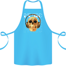 Forever Music Skull Rock Heavy Metal Punk Cotton Apron 100% Organic Turquoise