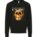Forever Music Skull Rock Heavy Metal Punk Kids Sweatshirt Jumper Black