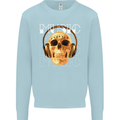 Forever Music Skull Rock Heavy Metal Punk Kids Sweatshirt Jumper Light Blue