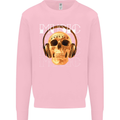 Forever Music Skull Rock Heavy Metal Punk Kids Sweatshirt Jumper Light Pink