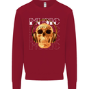 Forever Music Skull Rock Heavy Metal Punk Kids Sweatshirt Jumper Red