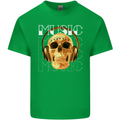 Forever Music Skull Rock Heavy Metal Punk Kids T-Shirt Childrens Irish Green