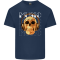 Forever Music Skull Rock Heavy Metal Punk Kids T-Shirt Childrens Navy Blue