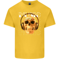 Forever Music Skull Rock Heavy Metal Punk Kids T-Shirt Childrens Yellow