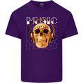 Forever Music Skull Rock Heavy Metal Punk Mens Cotton T-Shirt Tee Top Purple