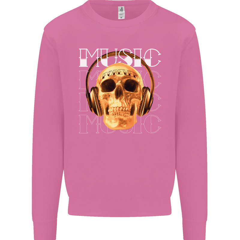 Forever Music Skull Rock Heavy Metal Punk Mens Sweatshirt Jumper Azalea