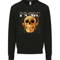 Forever Music Skull Rock Heavy Metal Punk Mens Sweatshirt Jumper Black