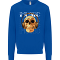 Forever Music Skull Rock Heavy Metal Punk Mens Sweatshirt Jumper Royal Blue