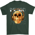 Forever Music Skull Rock Heavy Metal Punk Mens T-Shirt 100% Cotton Forest Green