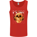 Forever Music Skull Rock Heavy Metal Punk Mens Vest Tank Top Red