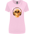 Forever Music Skull Rock Heavy Metal Punk Womens Wider Cut T-Shirt Light Pink