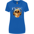 Forever Music Skull Rock Heavy Metal Punk Womens Wider Cut T-Shirt Royal Blue