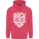 Forever Rock and Roll Guitar Music Childrens Kids Hoodie Heliconia