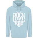 Forever Rock and Roll Guitar Music Childrens Kids Hoodie Light Blue