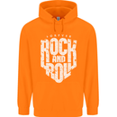Forever Rock and Roll Guitar Music Childrens Kids Hoodie Orange