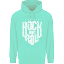 Forever Rock and Roll Guitar Music Childrens Kids Hoodie Peppermint