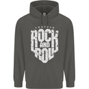 Forever Rock and Roll Guitar Music Childrens Kids Hoodie Storm Grey