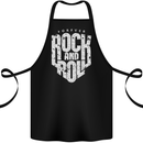 Forever Rock and Roll Guitar Music Cotton Apron 100% Organic Black