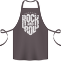 Forever Rock and Roll Guitar Music Cotton Apron 100% Organic Dark Grey