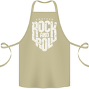 Forever Rock and Roll Guitar Music Cotton Apron 100% Organic Khaki