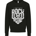 Forever Rock and Roll Guitar Music Kids Sweatshirt Jumper Black