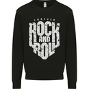 Forever Rock and Roll Guitar Music Kids Sweatshirt Jumper Black