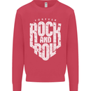 Forever Rock and Roll Guitar Music Kids Sweatshirt Jumper Heliconia