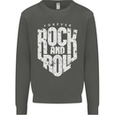 Forever Rock and Roll Guitar Music Kids Sweatshirt Jumper Storm Grey