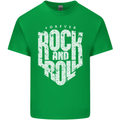 Forever Rock and Roll Guitar Music Mens Cotton T-Shirt Tee Top Irish Green