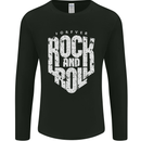 Forever Rock and Roll Guitar Music Mens Long Sleeve T-Shirt Black