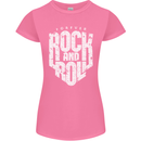 Forever Rock and Roll Guitar Music Womens Petite Cut T-Shirt Azalea